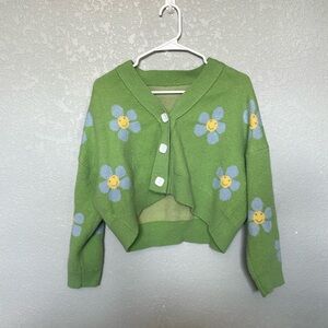 Slouchy Floral Cardigan